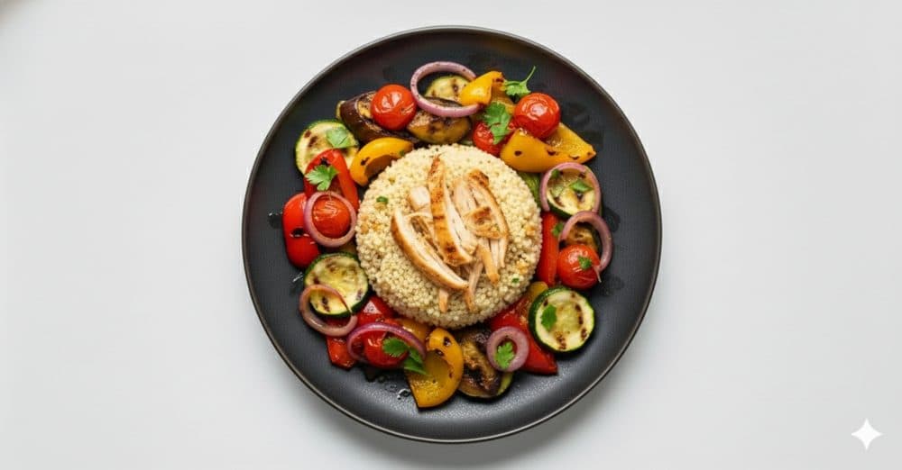 Couscous mit Hähnchen und Gemüse